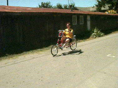 Kathy tests recumbent